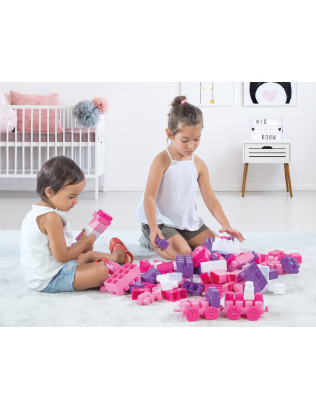 Cuburi mari de construit in cutie - Unicorn (100 piese),D2556