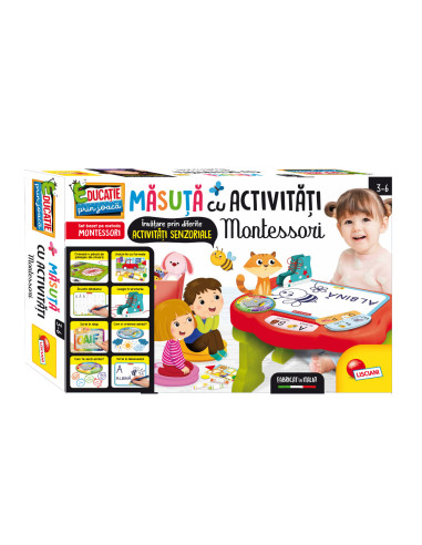 Masuta cu activitati Montessori, in limba romana,RO76734