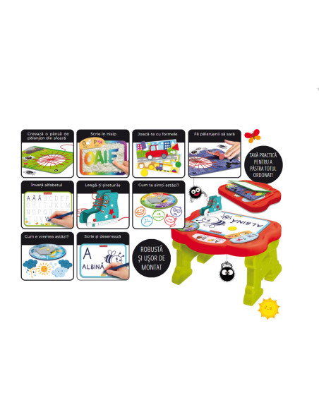 Masuta cu activitati Montessori, in limba romana,RO76734