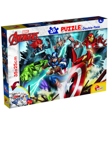 Puzzle de colorat - Avengers (48 de piese),L99641