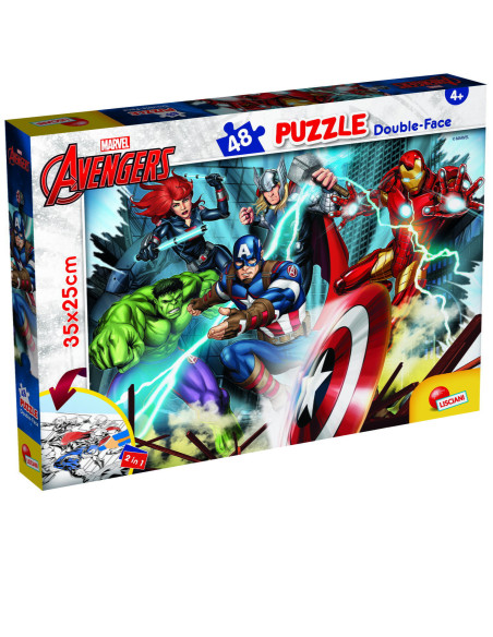 Puzzle de colorat - Avengers (48 de piese),L99641