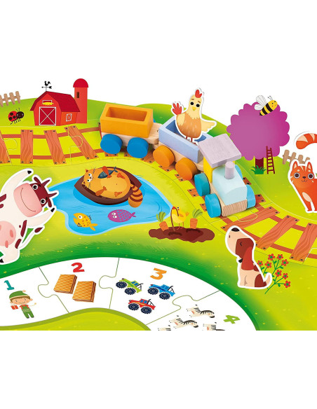 Puzzle - Trenuletul vesel de la ferma,LEX84005