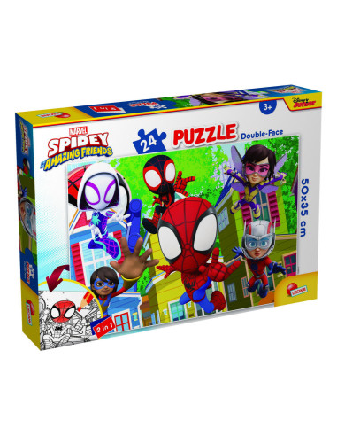 Puzzle de colorat - Distractie cu paienjenelul Marvel si