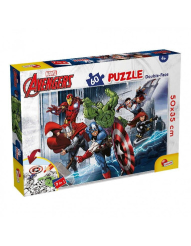 Puzzle de colorat - Avengers (60 de piese),L99696