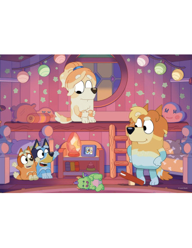 Puzzle de colorat - Bluey si ora de povesti (24 piese),L99542