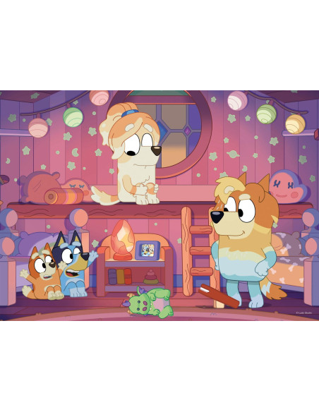 Puzzle de colorat - Bluey si ora de povesti (24 piese),L99542