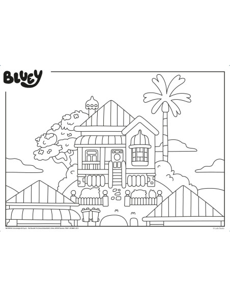 Puzzle de colorat - Bluey si ora de povesti (24 piese),L99542