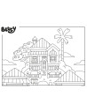 Puzzle de colorat - Bluey si ora de povesti (24 piese),L99542