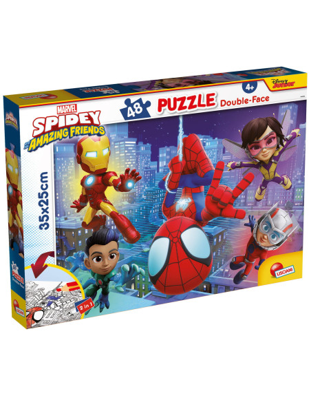 Puzzle de colorat - Paienjenelul Marvel si prietenii lui