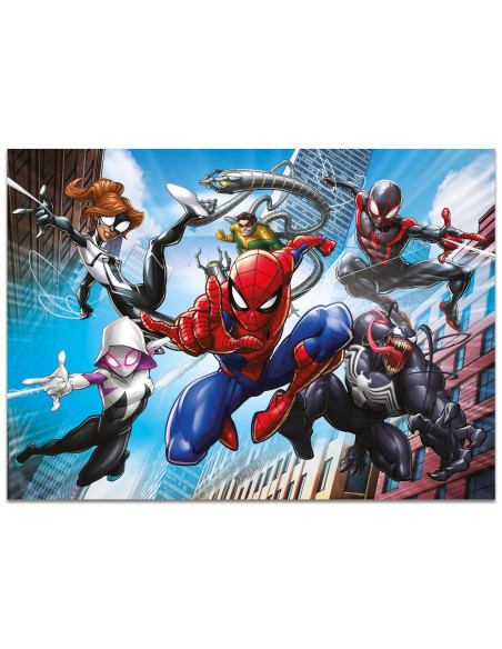Puzzle de colorat maxi - Spiderman (4 x 48 de piese),L100385