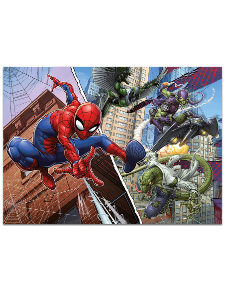 Puzzle de colorat maxi - Spiderman (4 x 48 de piese),L100385