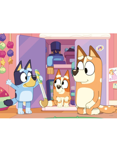 Puzzle de colorat maxi - Bluey (60 de piese),L99573