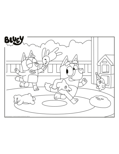 Puzzle de colorat maxi - Bluey (60 de piese),L99573