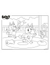 Puzzle de colorat maxi - Bluey (60 de piese),L99573