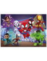 Puzzle de colorat maxi - Paienjenelul Marvel si prietenii lui