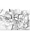 Puzzle de colorat maxi - Paienjenelul Marvel si prietenii lui