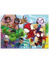 Puzzle de colorat maxi - Paienjenelul Marvel si prietenii lui