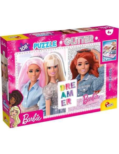 Puzzle GLITTER Barbie - Cele mai bune prietene (108 de