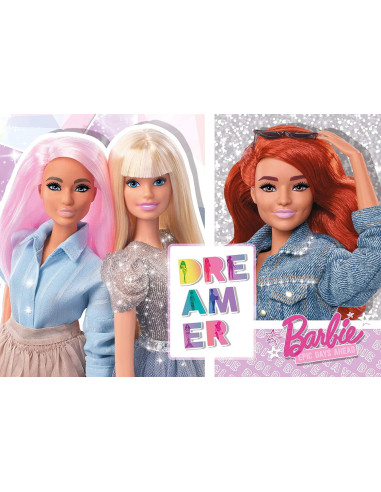 Puzzle GLITTER Barbie - Cele mai bune prietene (108 de