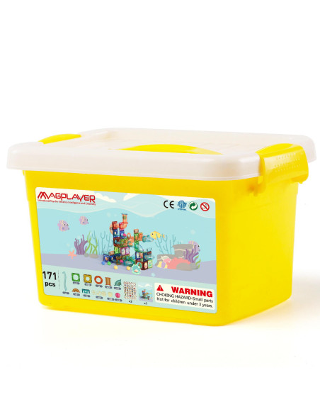 Set de constructie magnetic - Marble Run (171 piese),MPL-171