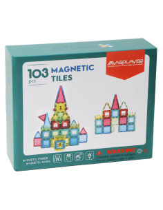 Set de constructie magnetic 3D - 103 piese,MPL2-103