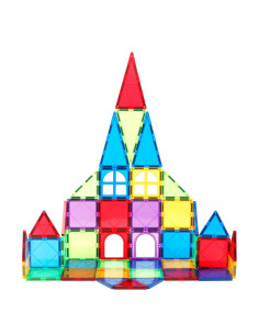 Set de constructie magnetic 3D - 46 piese,MPL-46 2