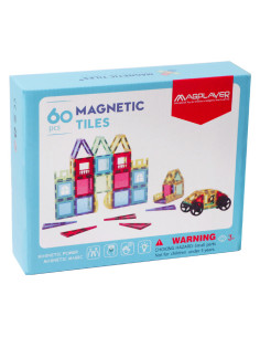 Set de constructie magnetic 3D - 60 piese,MPL2-60