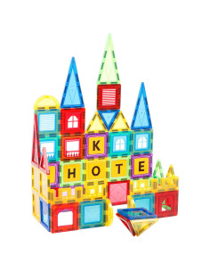 Set de constructie magnetic 3D - 88 piese,MPL2-88 2