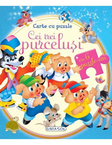 Carte cu puzzle - Cei trei purcelusi,978-606-024-142-3