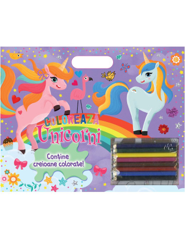 Coloreaza - Unicorni (creioane),978-606-024-245-1