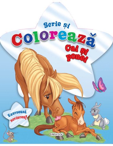 Scrie si coloreaza cai si ponei - blue,978-606-525-478-7