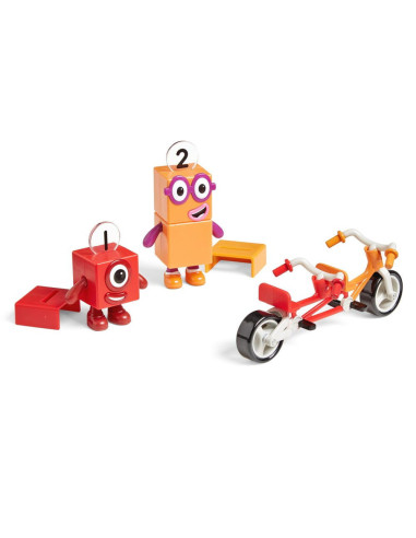 Set figurine Numberblocks - Aventuri pe bicicleta cu Unu &