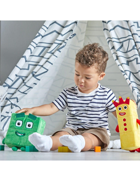 Set mascote din plus Numberblocks - Trei & Patru,HM94555-UK