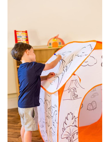 Cort de joaca si de colorat - Dinozaur,T38397