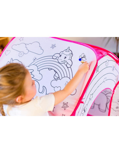 Cort de joaca si de colorat - Unicorn,T38414