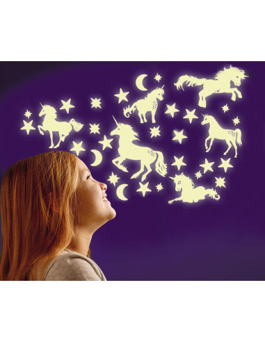 Set reflectorizant - Unicorni, stele si luna,B8631