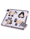 Puzzle alb-negru - animale si forme,BJ514