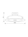 Spot LED incastrat cu senzor de miscare Vivalux DION, 11W, 1200