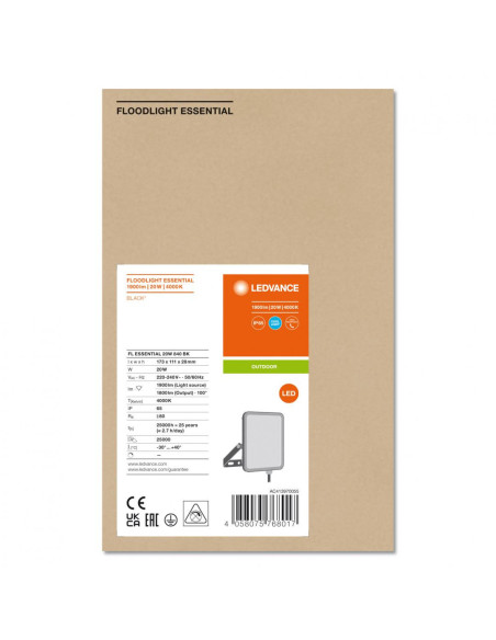 Proiector LED Ledvance FLOODLIGHT ESSENTIAL, 20W, 220-240V