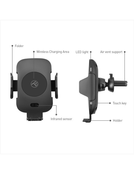 Incarcator wireless cu suport auto si senzor IR WCCM2,,TLL151301