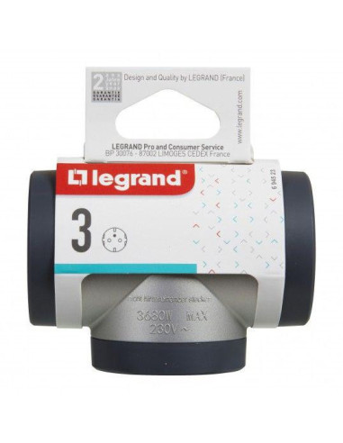 Bloc Priza tripla iesiri Laterale Standard 2P+T 16A