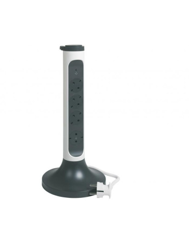 Bloc Multipriza Mobil Turn 4x2P+T SPD-Supratensiune si