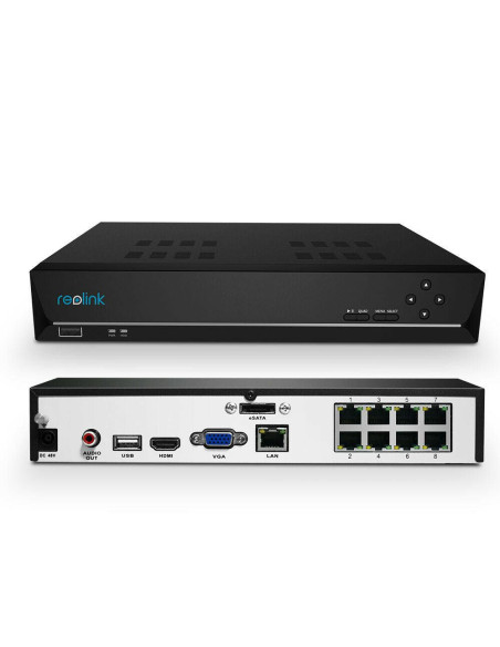 REOLINK NVR 8 CANALE,8MP+HDD,REOLINK RLN8-410