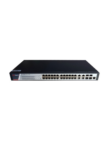 Switch 24 porturi POE Gigabit, Hikvision DS-3E2528P(B)(O-STD)