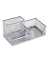 SUPORT BIROU 3 COMPARTIMENTE ECADA ARGINTIU,95003AG