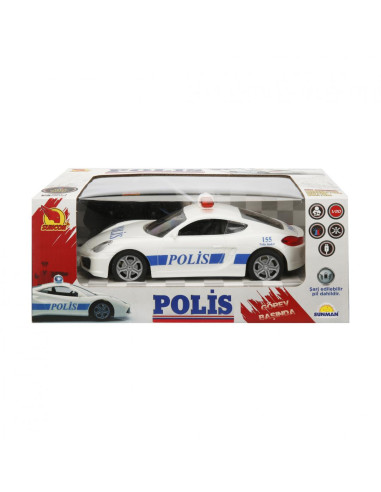 REMOTE CONTROL POLICE CAR, AZTEC, SCALE,SUNMAN00020355
