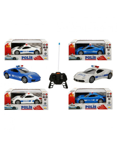 REMOTE CONTROL POLICE CAR, AZTEC, SCALE,SUNMAN00020355