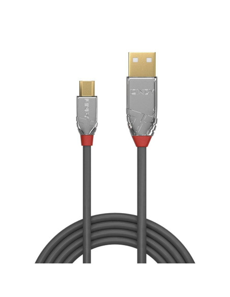 Cablu Lindy 3m USB 2.0 Type A Micro B, Cromo Line,,LY-36653