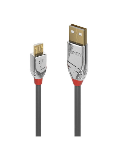 Cablu Lindy 3m USB 2.0 Type A Micro B, Cromo Line,,LY-36653