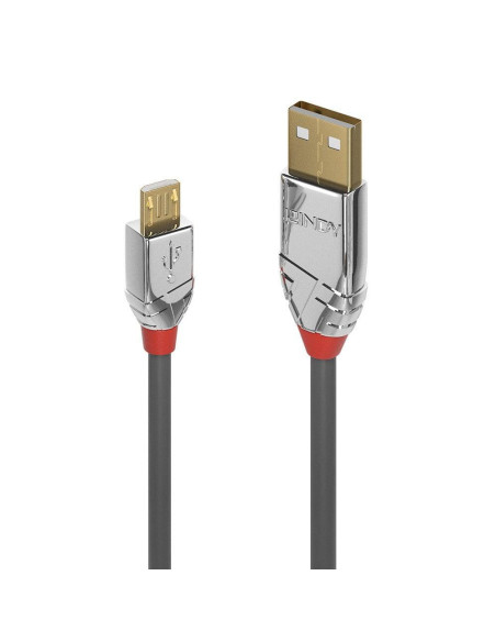 Cablu Lindy 3m USB 2.0 Type A Micro B, Cromo Line,,LY-36653